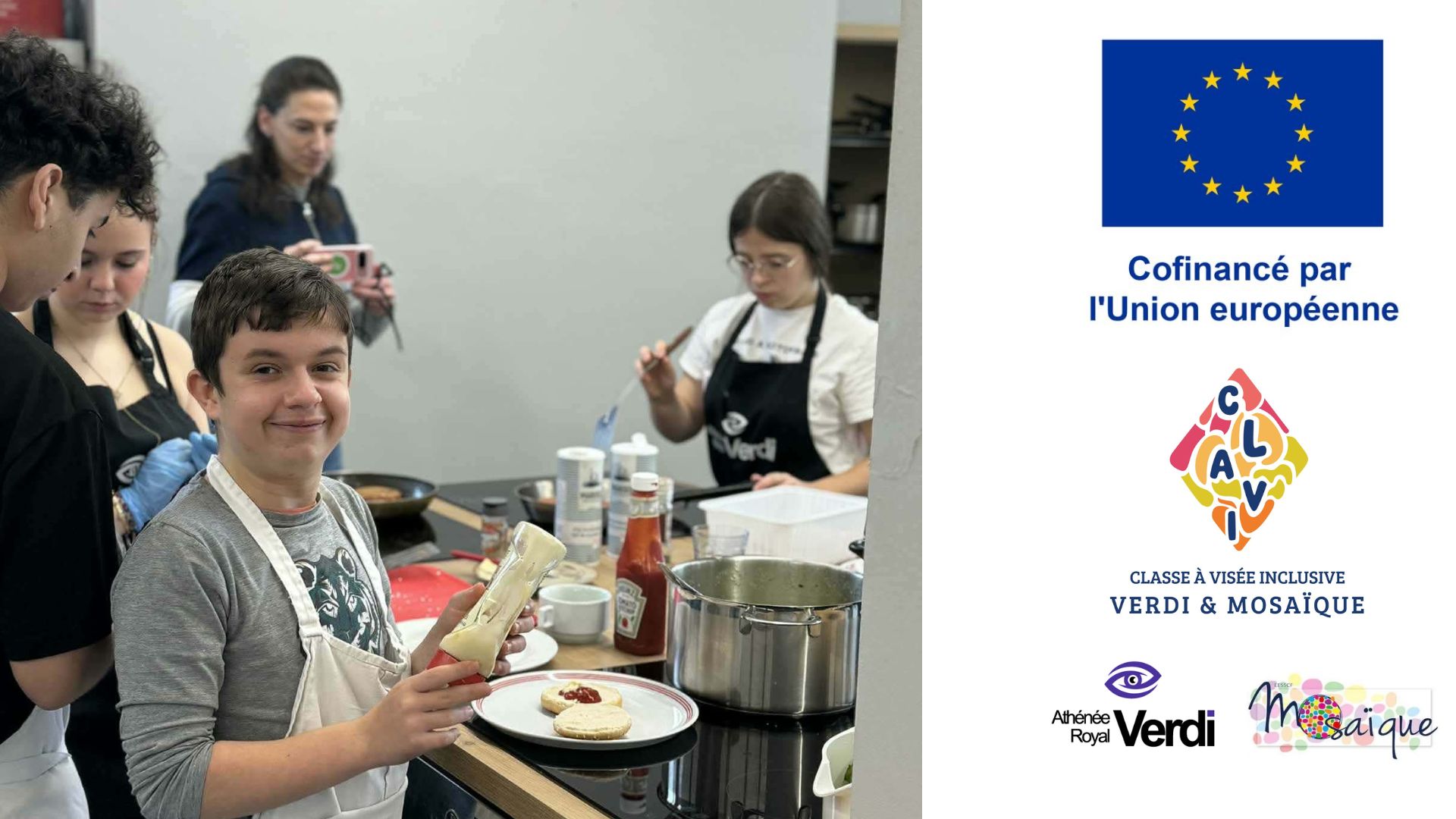 Un beau moment de partage en cuisine !